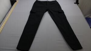 Wax Jean Womens 7/28 Black Skinny Cargo Pants Stretch Denim Style 90322 Size 7